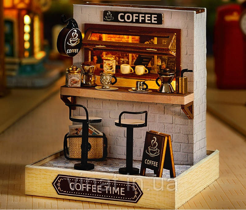 3D конструктор Затишна кав'ярня Румбокс Coffee QT-048