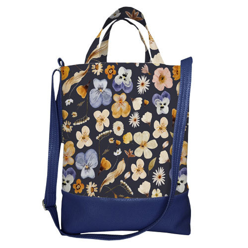 Сумка міська City Фіалки та ромашки 34x40 см (SCB_23S009_TSI), фото 1