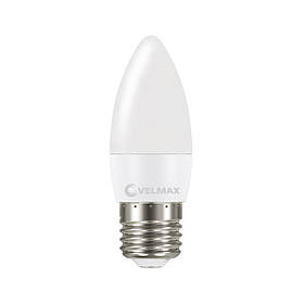 LED лампочка Velmax V-C37t 8W 220V E14 4100K 720Lm EMC 21-13-38
