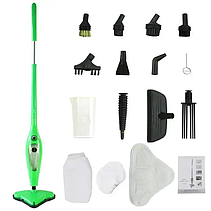 Багатофункціональна парова швабра X12 Steam Mop Зелена, фото 6