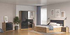 Модульна спальня Raymond Дуб Артізан Мат Антрацит 36 596 грн.