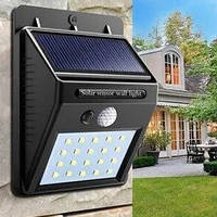 Настенный светильник на солнечной батарее Solar Powered LED Wall Light с датчиком освещенности. PIR sensor