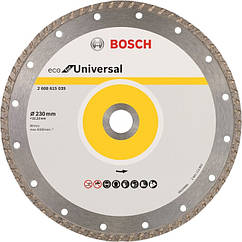 Круг алм. відр. ECO Universal 230х22 турбо (10 шт.), BOSCH