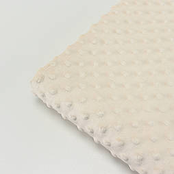 Відріз плюша мінки світло-бежевий кольору 100*80 см № м-14