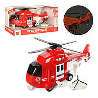 Спасательный вертолёт Пластик Красный (123208)