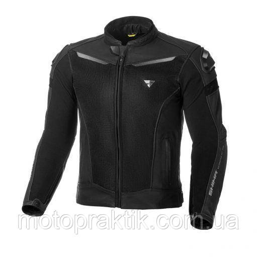 Shima Piston Leather/Mesh Jacket Black, M Мотокуртка шкіряна літня