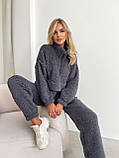 Теплий жіночий домашній костюм/прогулянковий об'ємне хутро Тедді, фото 7