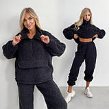 Теплий жіночий домашній костюм/прогулянковий об'ємне хутро Тедді, фото 4