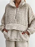 Теплий жіночий домашній костюм/прогулянковий об'ємне хутро Тедді, фото 9