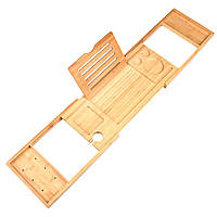 Піднос для речей на ванну Supretto бамбуковий розсувний (8433)