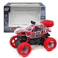 Машинка музыкальная "Stunt Car", с дымом (красная) Пластик Красный (214263)