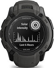 Смарт-годинник Garmin Instinct 2X Solar Graphite (010-02805-10/00/24)