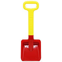 Лопата, 45 см (красная, с желтой ручкой) Пластик Красная (181856)