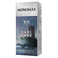 Чай черный байховый МОНОМАХ Earl Grey c ароматом бергамота в пакетиках 25 шт 50 г