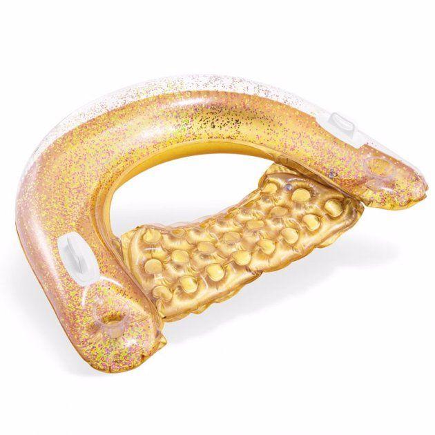 Надувной плотик Золотой Блеск 119 х 97 см Комбинированный Золотистый (187575) - фото 1 - id-p2005826394