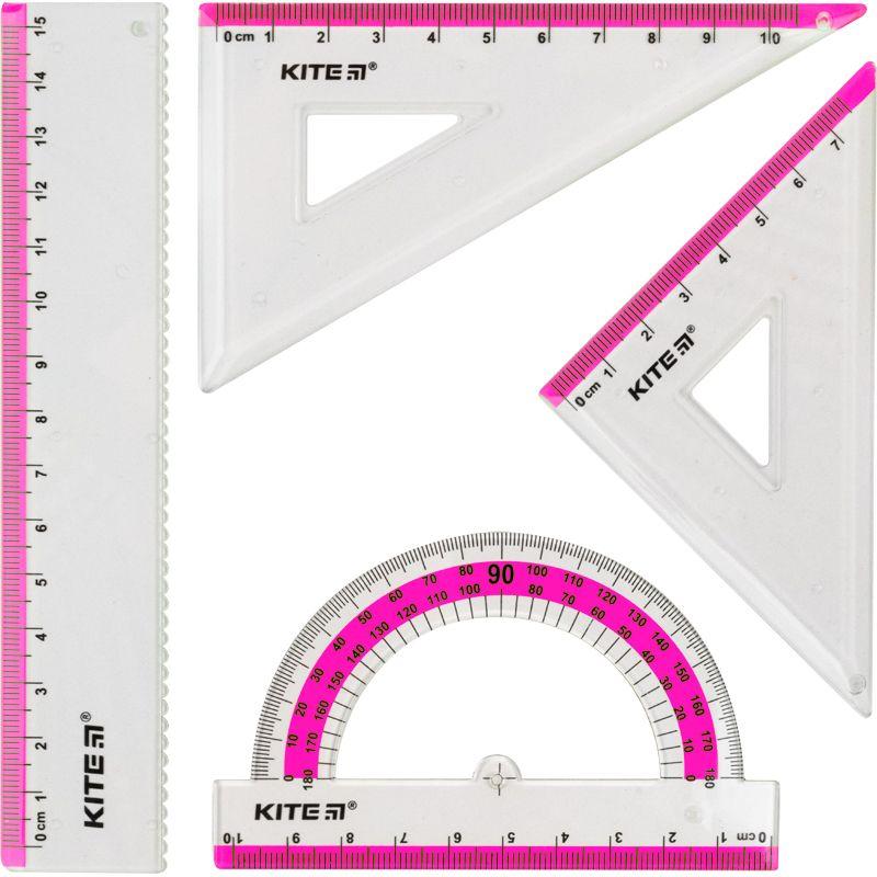 Набор линеек "Ruler Set", розовый Пластик Розовый (163780) - фото 1 - id-p2005822988