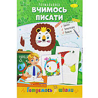 Книжка-раскраска "Готовимся к школе: Учимся писать" Бумага Разноцвет (186353)