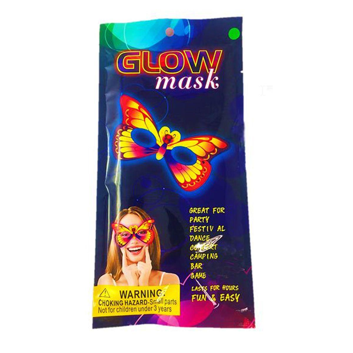 Неоновая маска "Glow Mask: Бабочка" Комбинированный Разноцвет (142330) - фото 1 - id-p2005826483