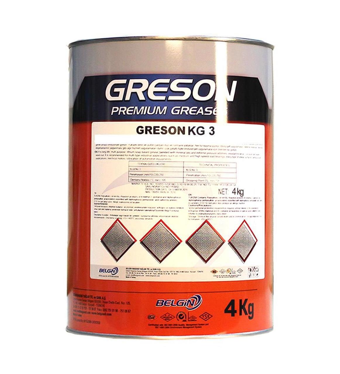 Мастило GRESON KG 3 4 кг