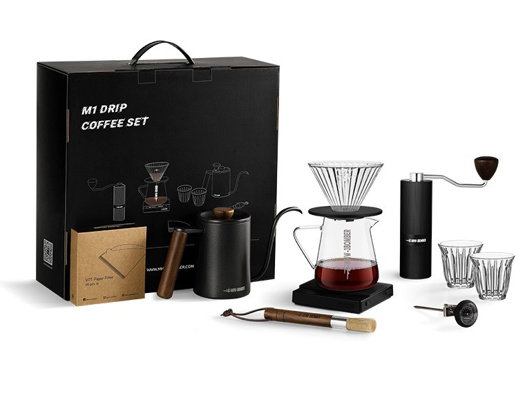 Подарунковий набір M1 Drip Coffee Set Luxury MHW-3BOMBER на 10 предметів для приготування кави