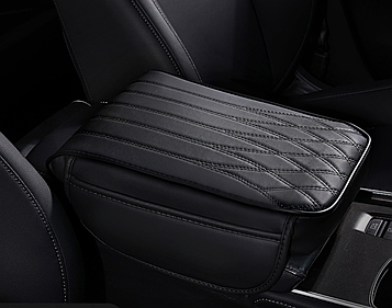 Автомобільна подушка на підлокітник з кишенями / Подушка з кишенями для дрібниць в авто / Авто-подушка для підлокітника