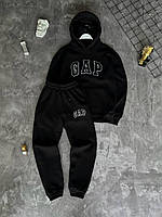 Мужской спортивный костюм теплый черный GAP