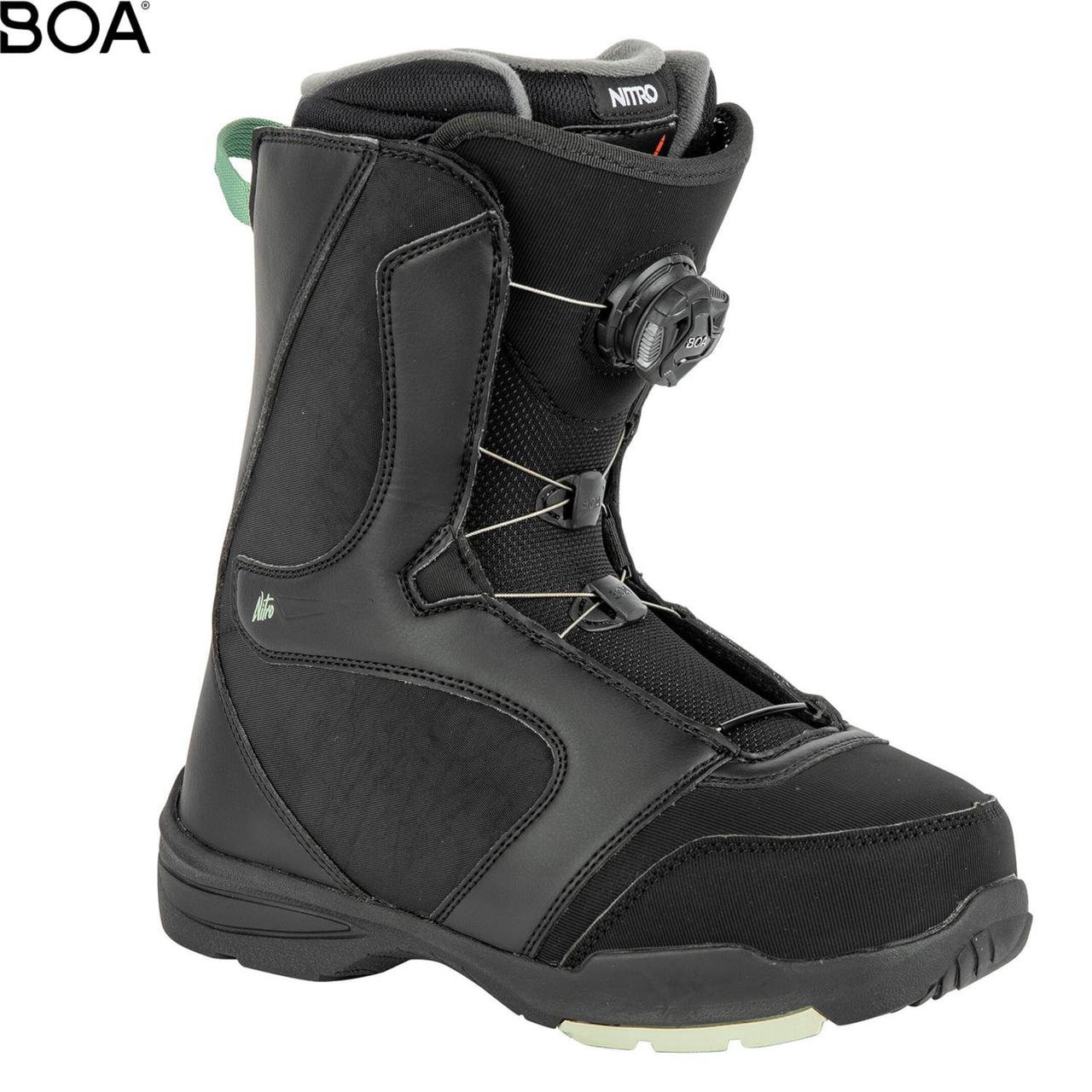 Ботинки для сноуборда Nitro Flora Boa black/mint 2024 - фото 1 - id-p2005884412