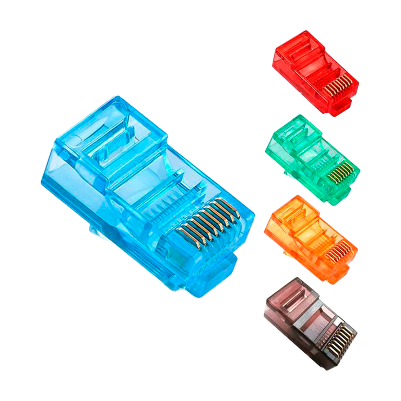 Купить Коннектор цветной RJ45 8P8C UTP Cat.5E (100 шт) в Киеве от ...