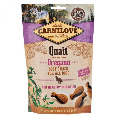 Ласощі для собак Carnilove (Карнілав) Dog Semi Moist для здорового травлення з перепілкою та орегано 200 г, фото 1