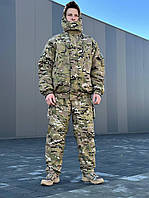 Зимняя форма мультикам Softshell, Тактический костюм для военных, форма для зимы штаны куртка на флисы sho