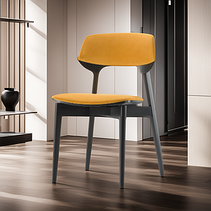 Стілець кухонний дерев'яний Корса зі спинкою стільці на кухню для кафе у вітальню стільчик із дерева з м`яким сидінням