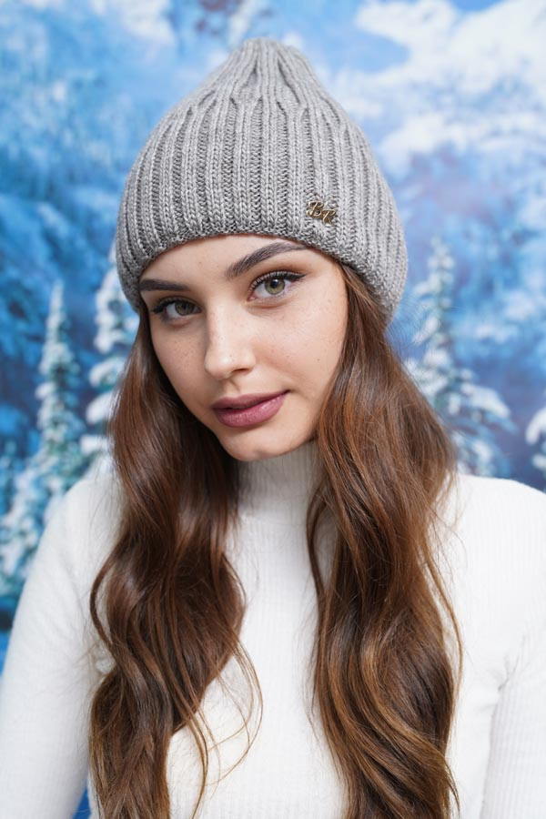 Шапка-ковпак «Синтія» (5075) темна кава