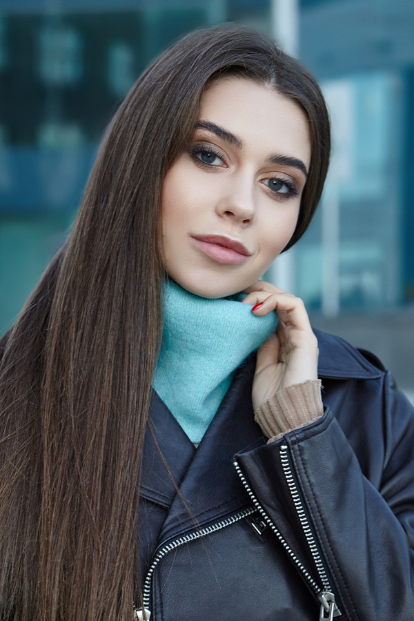 Шарф-хомут «Фарана» бірюзовий