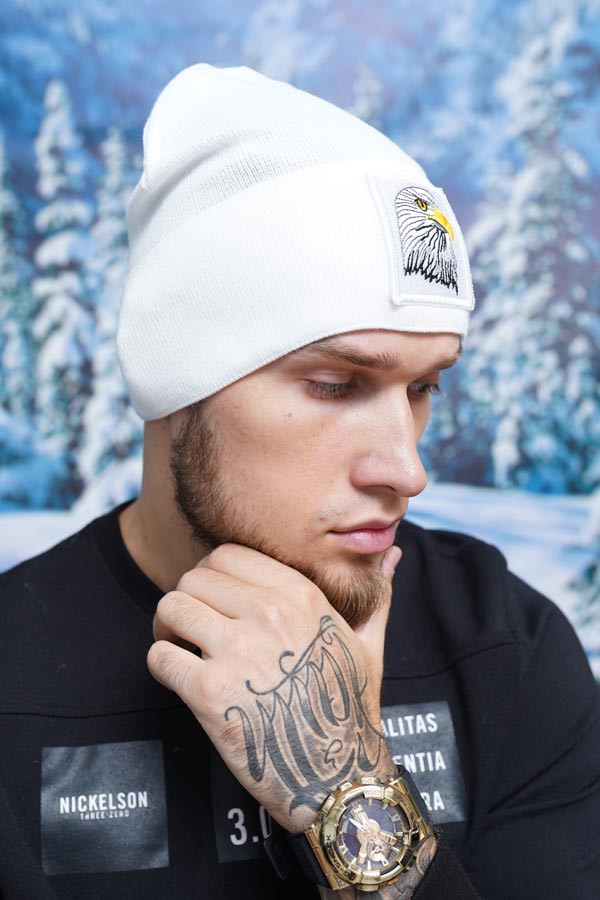 Чоловіча шапка «Eagle» (5147-3) білий