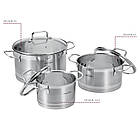 Набір каструль 6 елементів ProfiCook PC KTS 1223, фото 5