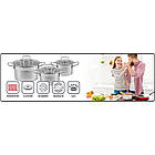 Набір каструль 6 елементів ProfiCook PC KTS 1223, фото 10