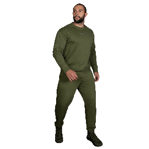 Спортивний чоловічий костюм Basic Олива бавовна