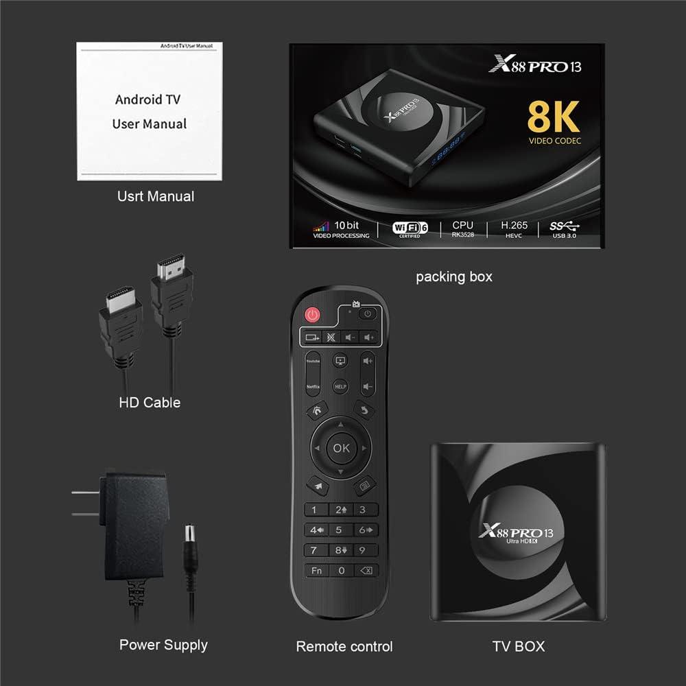 Смарт ТВ приставка X88 Pro-13 4gb/64gb Ultra HD 8K Android 13 SmartTV Android TV box - фото 6 - id-p2005831747