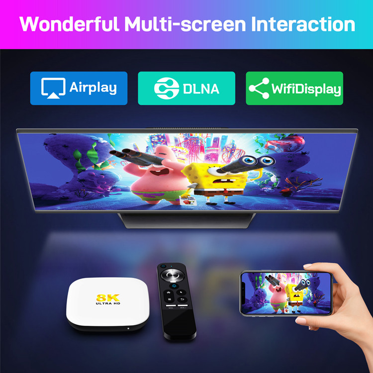 Смарт ТВ приставка H96 Max M-2 4gb/64gb Android 13 8K Ultra HD SmartTV + пульт Air Mouse G20 - фото 7 - id-p2005831862