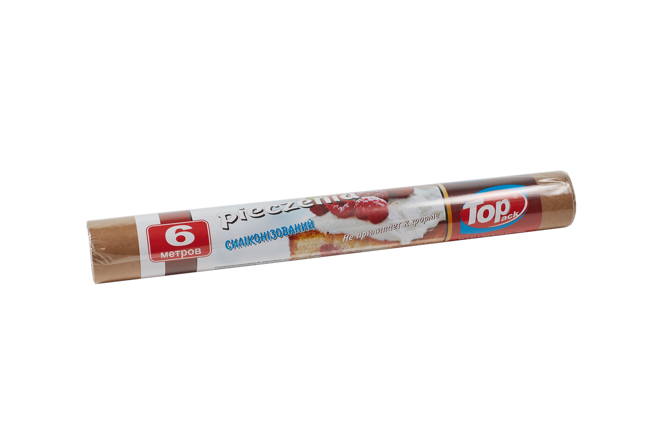 Пергамент для випікання силіконізований TopPack коричневий 29 см 6м