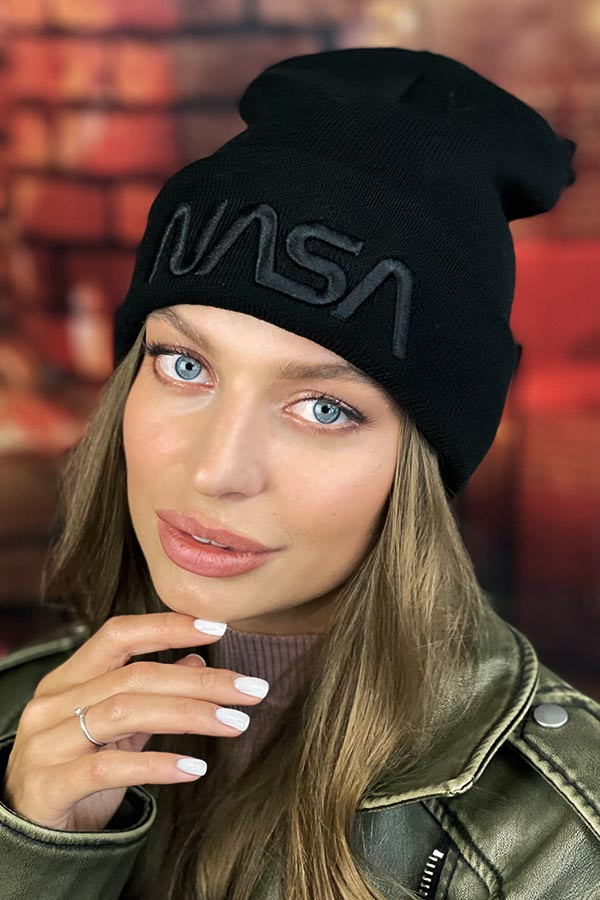 Шапка «НАСА» (5157) чорний
