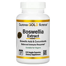 Екстракт босвелії California GOLD Nutrition "Boswellia Extract" з куркумою, 500 мг (120 капсул)