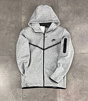 Кофта зип Nike Tech Fleece серая (ориг. бирки)