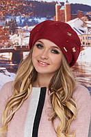 Берет «Майя» бордовий
