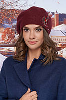 Берет «Касія» сомон Бордовий