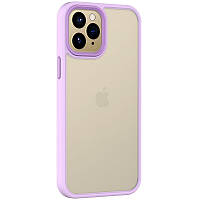 TPU+PC чехол Metal Buttons для Apple iPhone 11 Pro Max (6.5")'Сиреневый