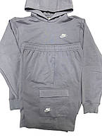 Комплект худи + шорты Nike Grey