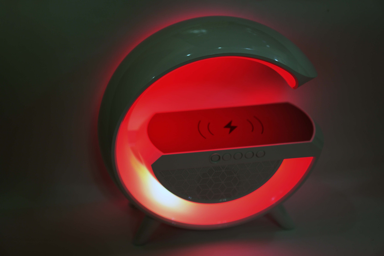 Настольная смарт лампа ночник BT2301 RGB G-Smart Light с беспроводной зарядкой и Bluetooth колонкой - фото 10 - id-p2005917514