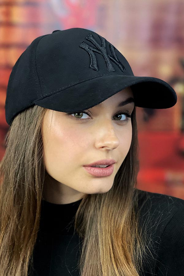 Кашемірова бейсболка «NY» чорний