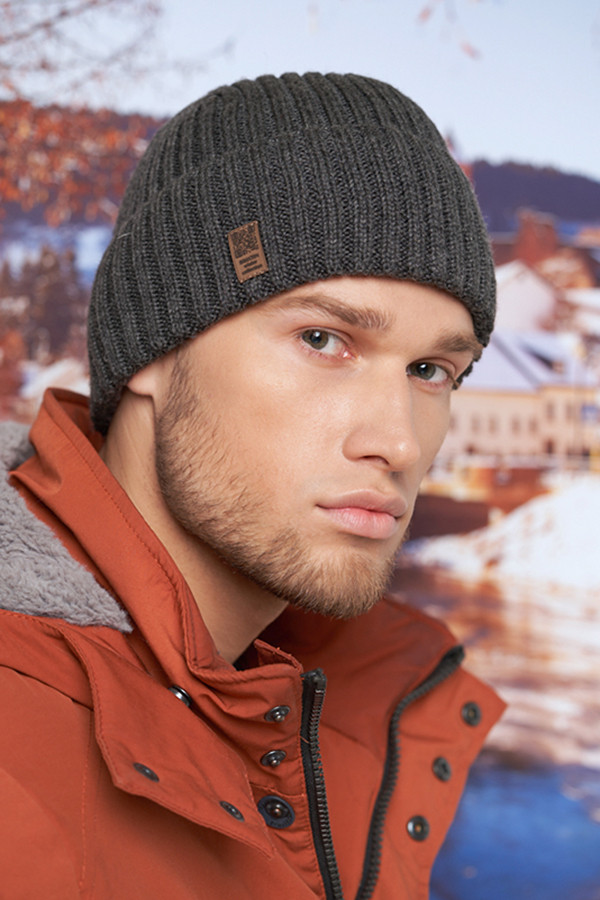 Чоловіча шапка «Стивен II» графіт